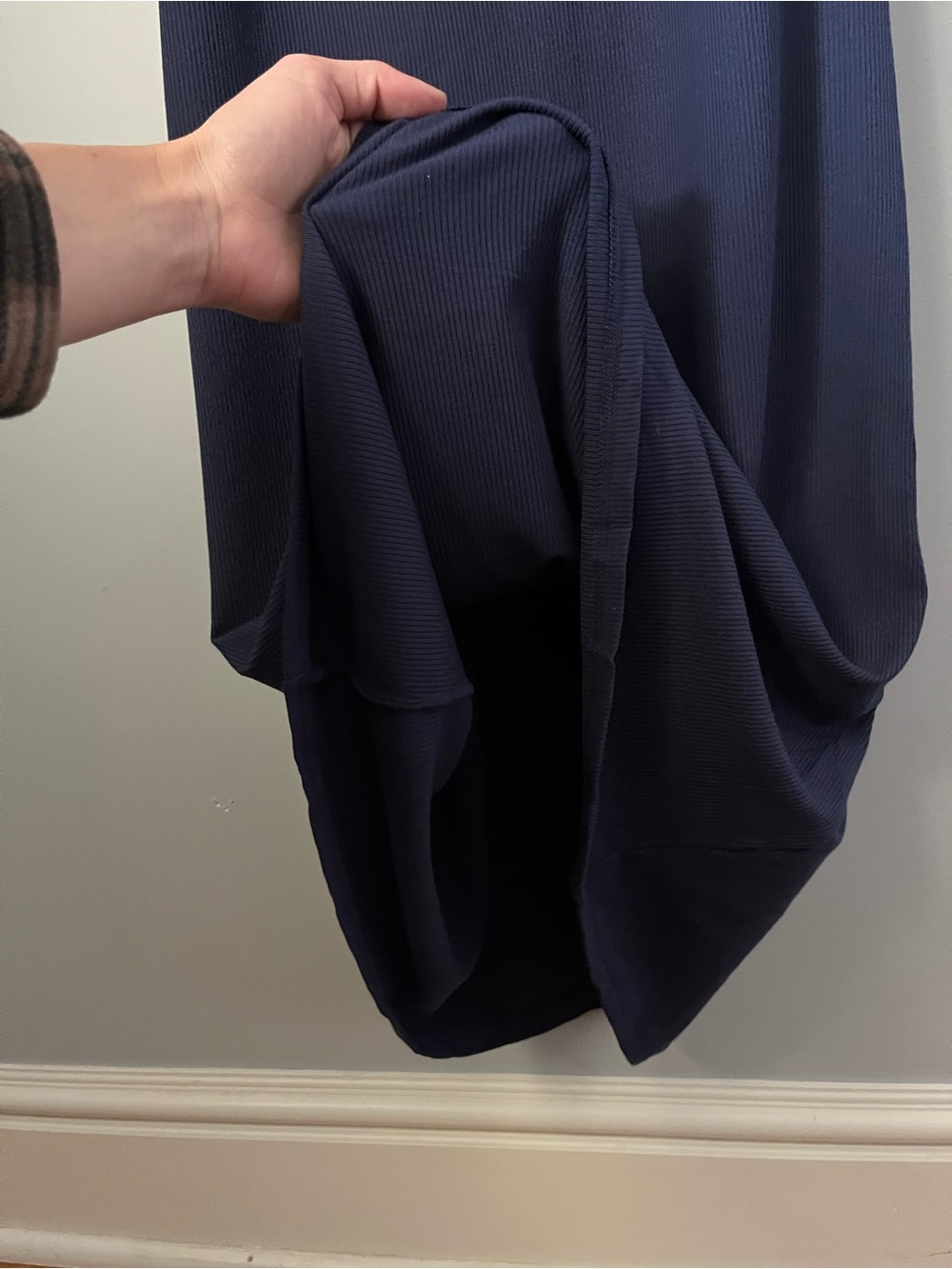 Yitty By Lizzo Soft Rib Deep Navy Blue Maxi Dress Size Medium NWT - Picture 7 of 16